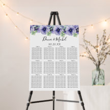 Rustic Violet Summer Wild Floral Wedding