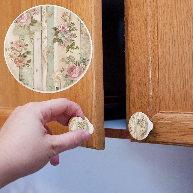 Rustic Vitage Rose Ceramic Knob (Creator Uploaded)