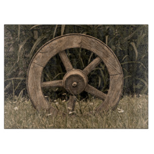 Rustic Wagon Wheel Cutting Board