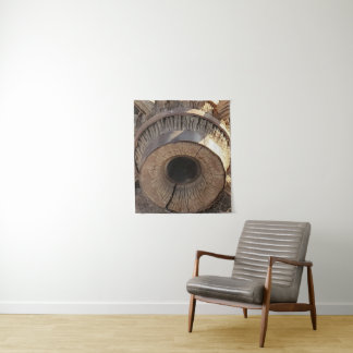 Rustic Wagon Wheel Photo Tapestry