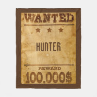 Rustic Wanted $100000 Personalized 