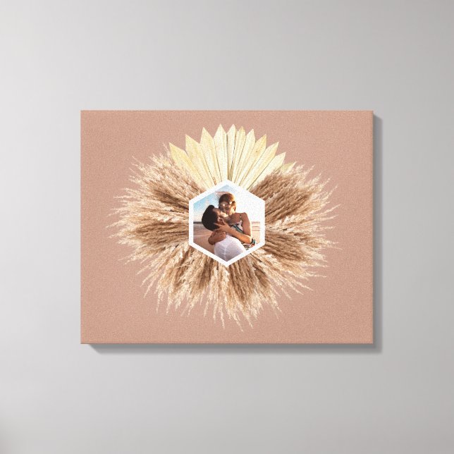 Rustic Warm Neutral Colours Photo Design Canvas Print (Front)