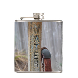 Rustic Water Valve Hip Flask