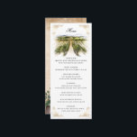 Rustic Watercolor Elegant Vineyard Wedding Menu<br><div class="desc">Bring the romance of wine country to your celebration with this elegant vineyard wedding menu template, featuring original watercolor art by Raphaela Wilson. The botanical design on the front showcases a scenic vineyard landscape of grapevines and delicate details that beautifully complement rustic, romantic, or winery-themed weddings. The backside features a...</div>