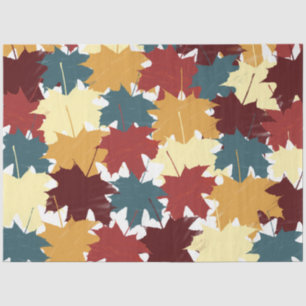 Rustic Watercolor Fall Autumn Leaves Tissue Paper
