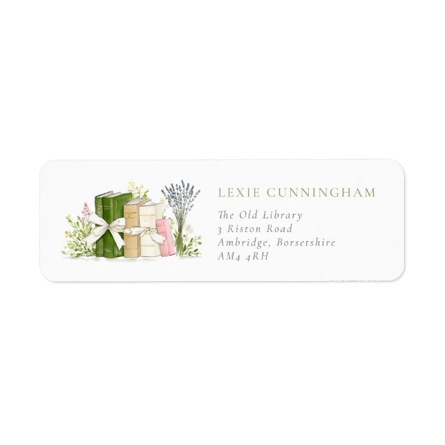 Rustic Watercolor Floral Books (Front)
