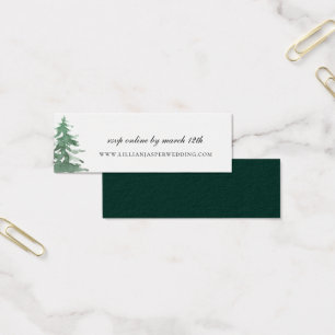 Rustic Watercolor Forest Wedding Website RSVP