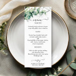 Rustic Watercolor Greenery Wedding Menu Cards<br><div class="desc">Get ready to be mesmerized by our breathtaking greenery wedding suite! Featuring exquisite illustrations of eucalyptus leaves and complemented by striking elegant calligraphy, this suite is the ultimate finishing touch for your enchanting garden-themed wedding. If you're looking for something extra or have a special request in mind, don’t hesitate to...</div>