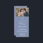 Rustic watercolor leaves photo country wedding program<br><div class="desc">Rustic watercolor leaves photo country wedding ceremony program.
You can add your own photo and text to personalize.</div>