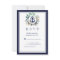 Rustic Watercolor Navy Anchor Greenery Wreath