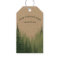 Rustic Watercolor Pine Forest Logo Custom Gift Tag