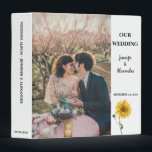 Rustic watercolor sunflower country wedding binder<br><div class="desc">Create your own Rustic watercolor sunflower country wedding 3 ring binder.
Beautiful album to keep all your beautiful wedding memories.
You can add your own photos,  add your own text and names.</div>