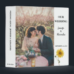 Rustic watercolor sunflower country wedding binder<br><div class="desc">Create your own Rustic watercolor sunflower country wedding 3 ring binder.
Beautiful album to keep all your beautiful wedding memories.
You can add your own photos,  add your own text and names.</div>
