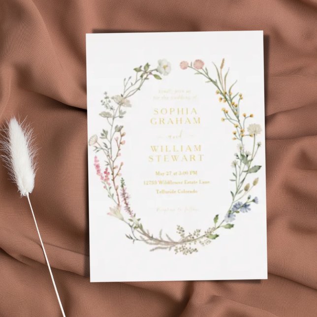 Rustic Watercolor Wildflower Theme Spring Wedding (Creator Uploaded)