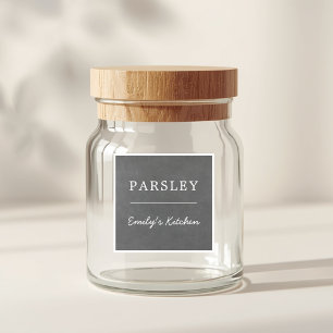 Rustic Waterproof Kitchen Spice Jar Label
