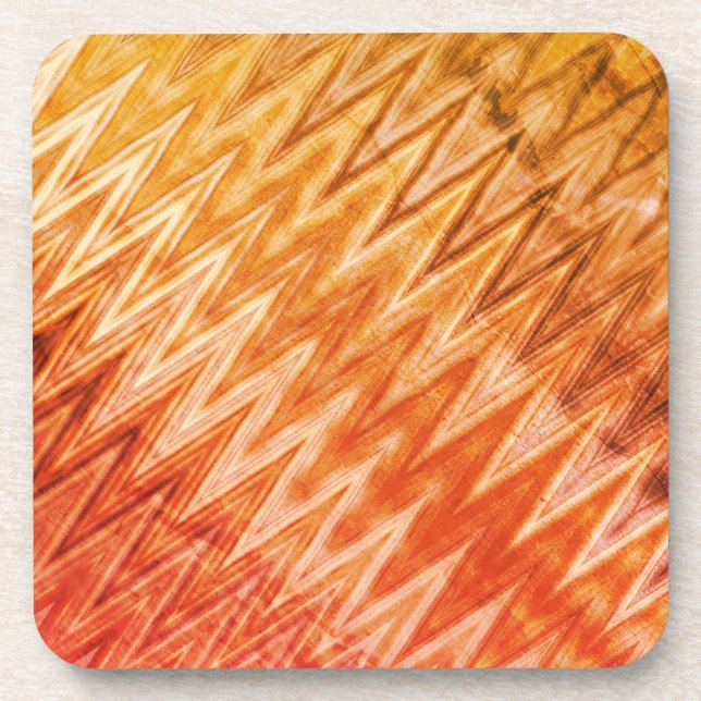 Rustic Wavy Pattern Coaster (Front)