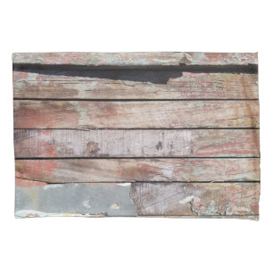Rustic Weathered Sailboat Wood Planks Nautical Pillowcase