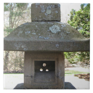 Rustic Weathered Stone Lantern Tile