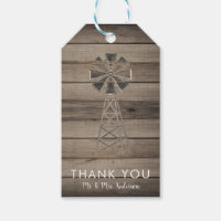 Rustic Weathered Wood Country Wind Mill Wedding