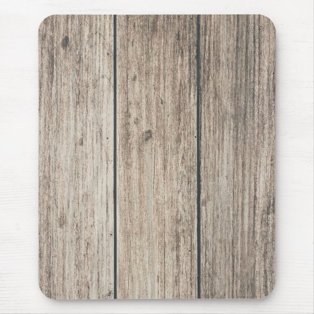 Rustic Weathered Wood Farmhouse Barn Country Mouse Pad (Front)