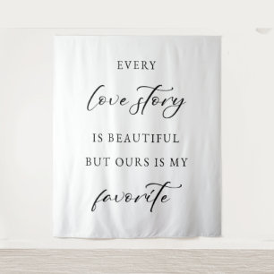 Rustic Wedding Backdrop Banner Tapestry