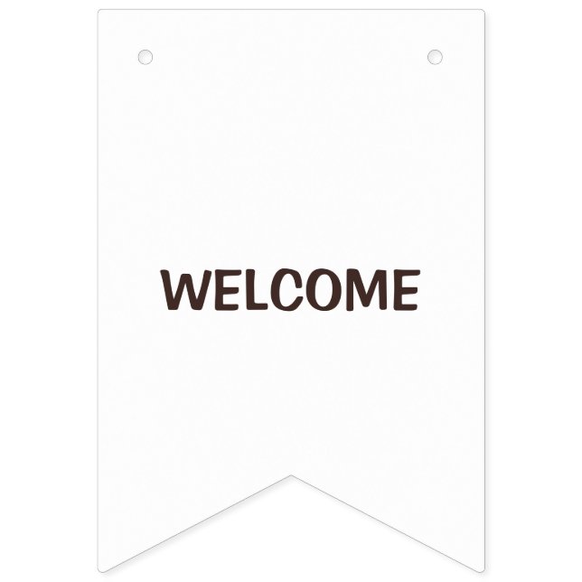 Rustic Wedding Banner | Personalized Charm Bunting Flags (First Flag)