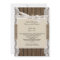 Rustic Wedding Beige White Lace Wood Burlap 3