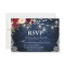 Rustic Wedding Blue Wood Lights Jars Floral RSVP