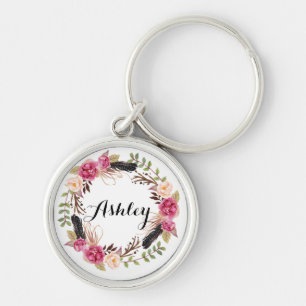 Rustic Wedding Bridesmaid Gift Boho Wedding Party Keychain