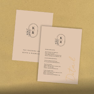 Rustic Wedding Details Enclosure Card