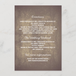Rustic Wedding Details Enclosure Card
