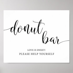 Rustic Wedding Doughnut Bar Sign