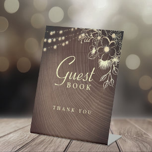 Rustic Wedding Guest Book Sign