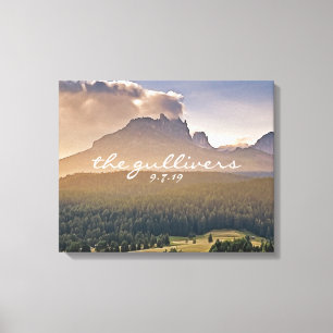 Rustic Wedding Guest Signature Book Alternative Canvas Print