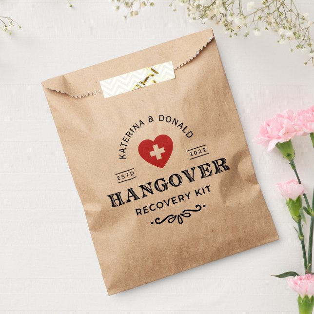 Rustic Wedding Hangover Recovery Kit  Favour Bag (Sealed)