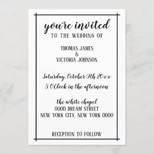 Rustic Wedding Invitation