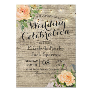 rustic wedding invitations