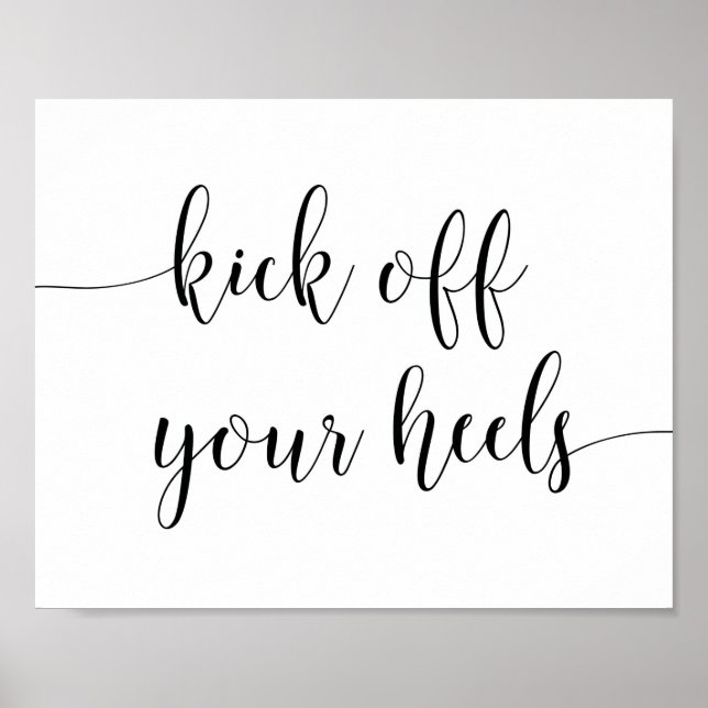 Rustic Wedding Kick Off Your Heels Sign (Front)