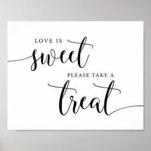 Rustic Wedding Love Is Sweet Treat Sign