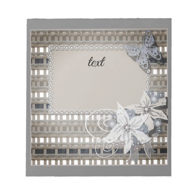 Rustic  , wedding notepad (Front)