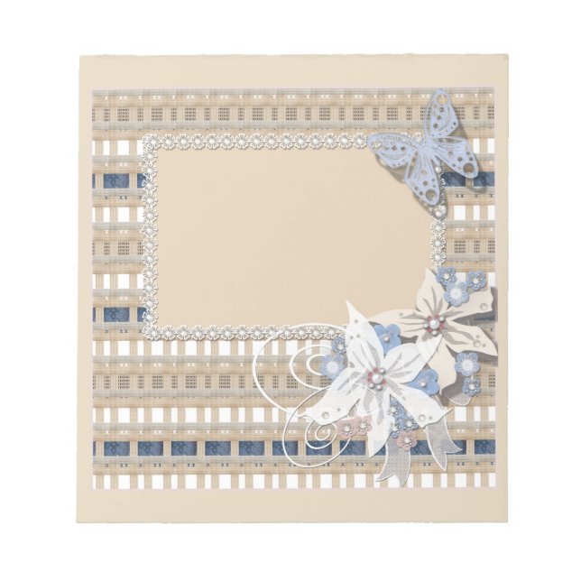 Rustic  , wedding notepad (Front)