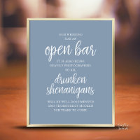 Rustic Wedding Open Bar, Drunken Shenanigans