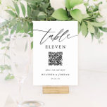 Rustic Wedding QR Code Table Number<br><div class="desc">Rustic Wedding Table Numbers with QR Code Table Number Signs</div>