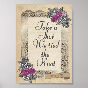 Rustic Wedding Reception Sign