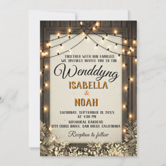 Rustic Wedding Save the Date Templates with Fall F