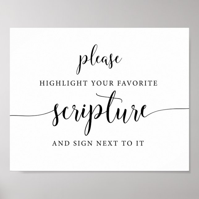 Rustic Wedding Sign our Bible Guest Book Sign (Front)