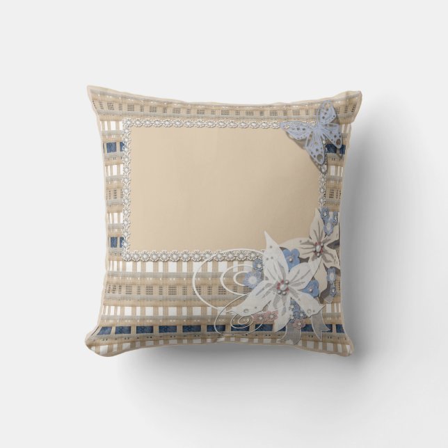 Rustic  , wedding throw pillow (Front)