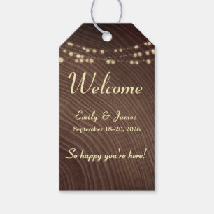 Rustic Wedding Welcome Bag Tag