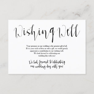 Rustic Wedding Wishing Well Invitation