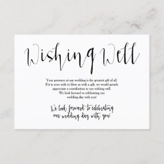 Rustic Wedding Wishing Well Invitation